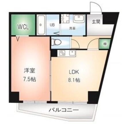 浄心駅 徒歩3分 3階の物件間取画像